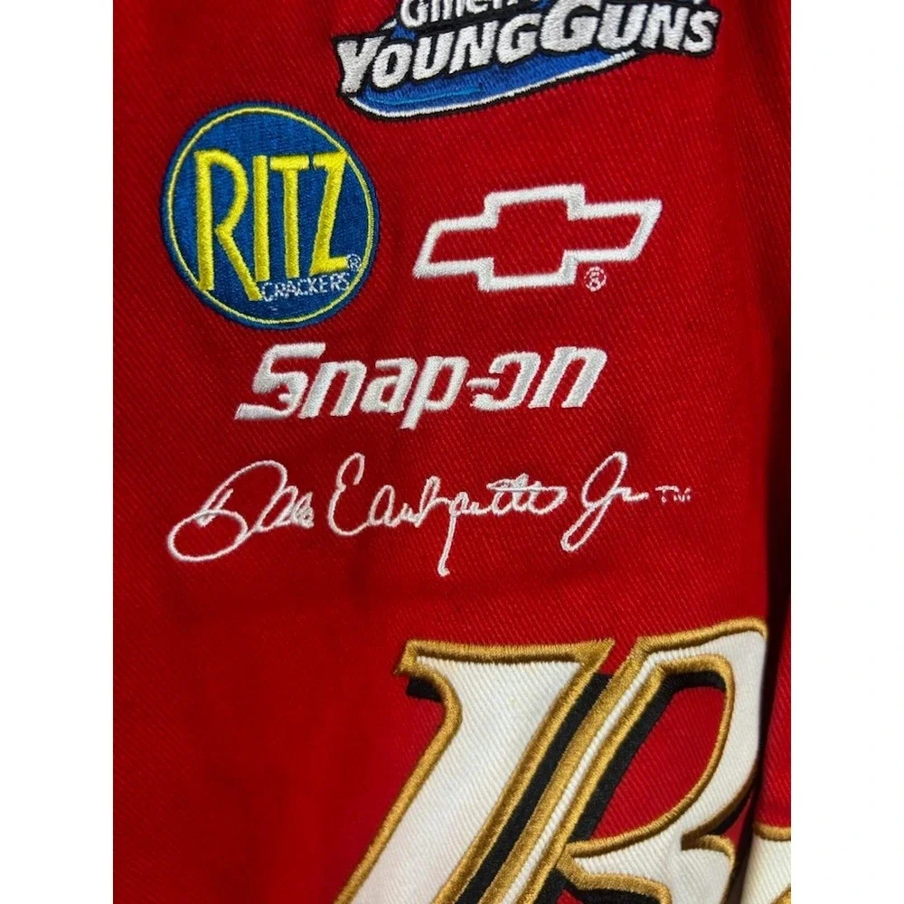 Budweiser Racing Dale Earnhardt Red Jacket Coat Full Zip NASCAR Chase‎ Size XXL